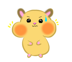 lovey dovey hamster ! sticker #10453398