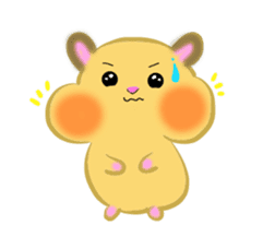 lovey dovey hamster ! sticker #10453398