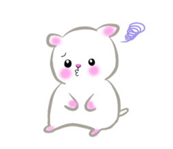lovey dovey hamster ! sticker #10453399