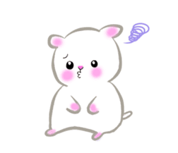 lovey dovey hamster ! sticker #10453399
