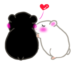 lovey dovey hamster ! sticker #10453407