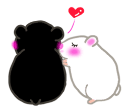 lovey dovey hamster ! sticker #10453407