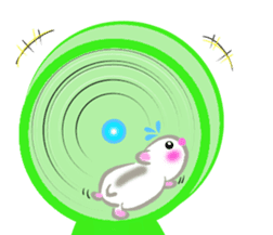 lovey dovey hamster ! sticker #10453408