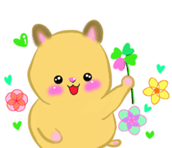 lovey dovey hamster ! sticker #10453412