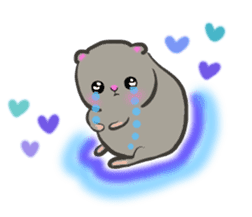 lovey dovey hamster ! sticker #10453413