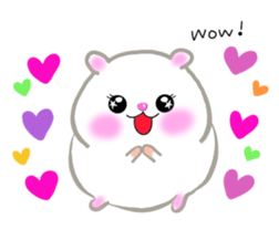 lovey dovey hamster ! sticker #10453414
