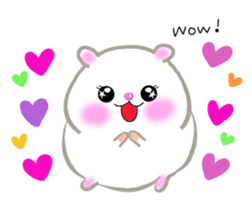 lovey dovey hamster ! sticker #10453414