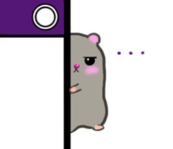 lovey dovey hamster ! sticker #10453415
