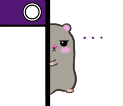 lovey dovey hamster ! sticker #10453415