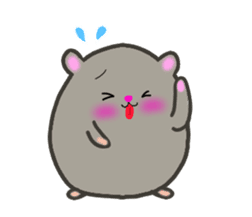 lovey dovey hamster ! sticker #10453416