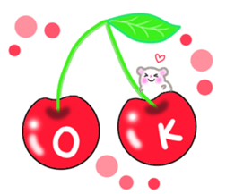 lovey dovey hamster ! sticker #10453417