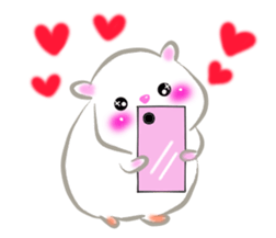 lovey dovey hamster ! sticker #10453420