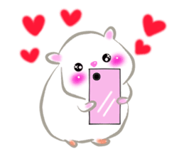 lovey dovey hamster ! sticker #10453420