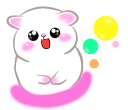 lovey dovey hamster ! sticker #10453422