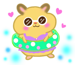 lovey dovey hamster ! sticker #10453423