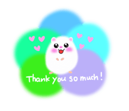 lovey dovey hamster ! sticker #10453424