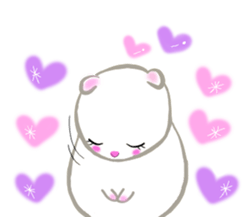 lovey dovey hamster ! sticker #10453425