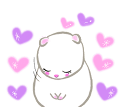 lovey dovey hamster ! sticker #10453425