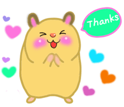 lovey dovey hamster ! sticker #10453426