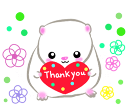 lovey dovey hamster ! sticker #10453427