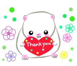 lovey dovey hamster ! sticker #10453427