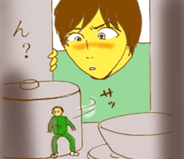 There was a small uncle in a house sticker #10453465