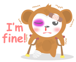 Kawaii Saru sticker #10453648