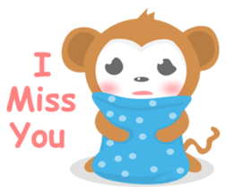 Kawaii Saru sticker #10453649