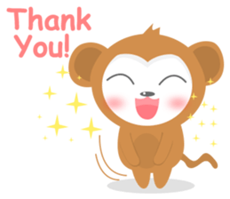 Kawaii Saru sticker #10453650