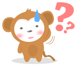 Kawaii Saru sticker #10453651