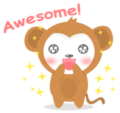 Kawaii Saru sticker #10453655