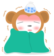 Kawaii Saru sticker #10453657