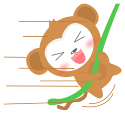 Kawaii Saru sticker #10453664