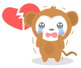 Kawaii Saru sticker #10453666