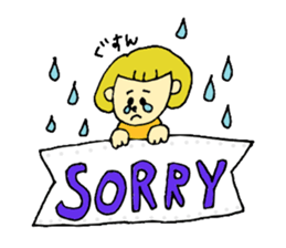 girl's daily coversation ! sticker #10453761