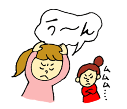 girl's daily coversation ! sticker #10453782