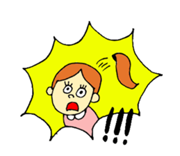 girl's daily coversation ! sticker #10453784