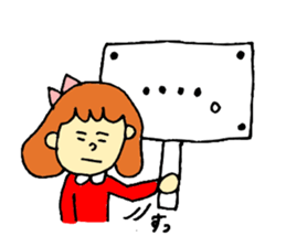 girl's daily coversation ! sticker #10453785