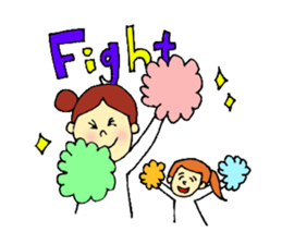 girl's daily coversation ! sticker #10453787