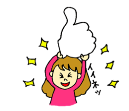 girl's daily coversation ! sticker #10453788