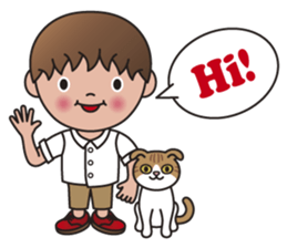 TIM and ALICE (A Boy and His Cat) sticker #10453992