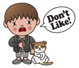 TIM and ALICE (A Boy and His Cat) sticker #10454003