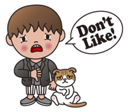 TIM and ALICE (A Boy and His Cat) sticker #10454003