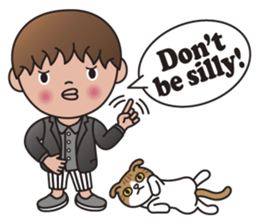 TIM and ALICE (A Boy and His Cat) sticker #10454011