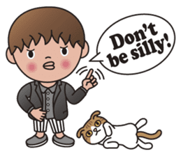 TIM and ALICE (A Boy and His Cat) sticker #10454011