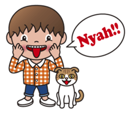 TIM and ALICE (A Boy and His Cat) sticker #10454014