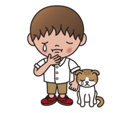 TIM and ALICE (A Boy and His Cat) sticker #10454020