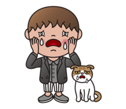 TIM and ALICE (A Boy and His Cat) sticker #10454023