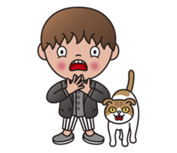 TIM and ALICE (A Boy and His Cat) sticker #10454027