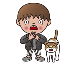 TIM and ALICE (A Boy and His Cat) sticker #10454027